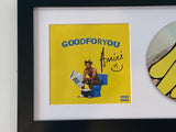 Amine Signed Autographed Good For You Framed CD Booklet Display Rapper COA