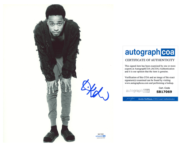 LaKeith Stanfield Signed 8x10 Photo Knives Out Atlanta Get Out ACOA COA