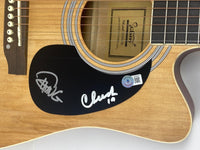 Cheech Marin and Tommy Chong Signed Full Size Acoustic Guitar Beckett COA
