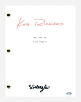 Saniyya Sidney Signed Autographed King Richard Movie Script Screenplay ACOA COA