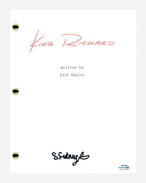 Saniyya Sidney Signed Autographed King Richard Movie Script Screenplay ACOA COA