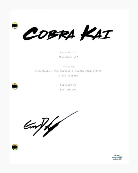 Gianni DeCenzo Signed Autographed Cobra Kai December 19 Ep310 Script ACOA COA