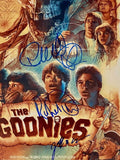 THE GOONIES Cast Signed 11x17 Poster Richard Donner Jeff Cohen Robert Davi COA