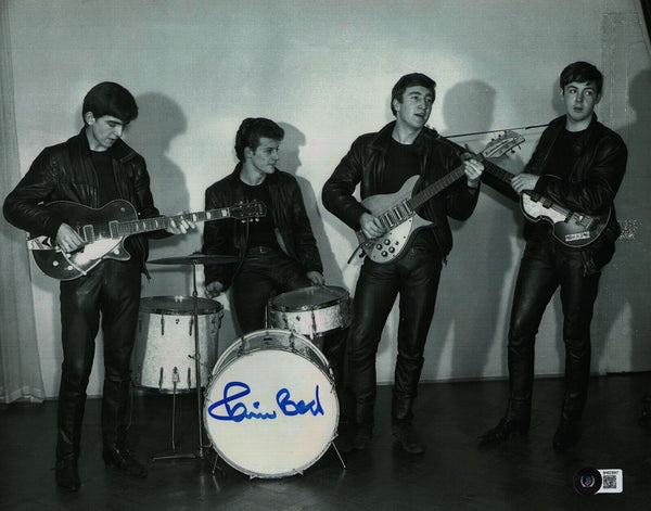 Pete Best The Beatles Signed Autographed 11x14 Photo Cavern Club Beckett COA