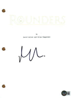 Matt Damon Signed Autograph Rounders Movie Script Full Screenplay Beckett COA