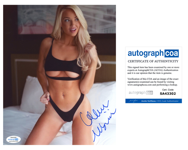 Colleen McGinniss Signed Autographed 8x10 Photo Sexy Model ACOA COA
