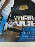 Angelina Jolie Signed Lara Croft Tomb Raider 12x18 Movie Poster Beckett COA