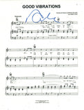 David Marks Signed Autograph The Beach Boys GOOD VIBRATIONS Sheet Music Page COA