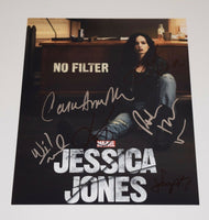 Jessica Jones Cast Signed 11x14 Photo x6 Krysten Ritter Carrie Anne Moss Eka COA