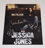 Jessica Jones Cast Signed 11x14 Photo x6 Krysten Ritter Carrie Anne Moss Eka COA