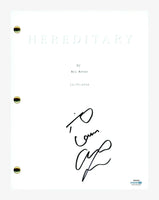 Alex Wolff Signed Autographed Hereditary Movie Script Screenplay ACOA COA