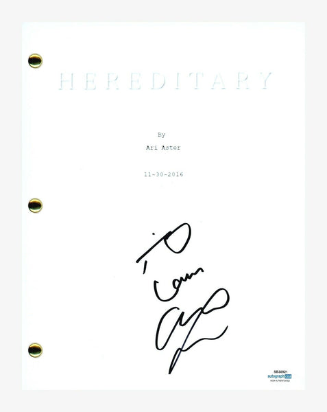 Alex Wolff Signed Autographed Hereditary Movie Script Screenplay ACOA COA