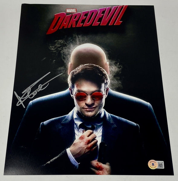 Charlie Cox Signed Autographed 11x14 Photo Daredevil Beckett BAS COA