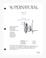 Jeffrey Dean Morgan Signed Supernatural Lebanon Episode Script ACOA COA
