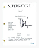Jeffrey Dean Morgan Signed Supernatural Lebanon Episode Script ACOA COA