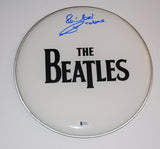 Pete Best Signed Autograph Drumhead THE BEATLES Beckett BAS COA