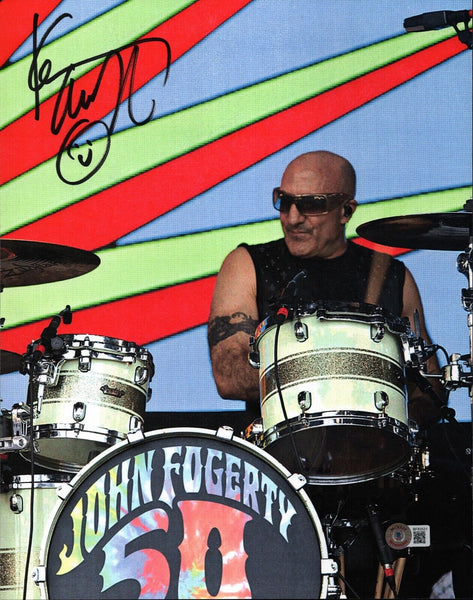Kenny Aronoff Signed Autographed 11x14 Photo John Fogerty Drummer Beckett COA