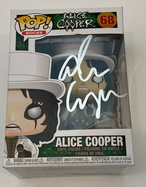 Alice Cooper Signed Autographed Funko Pop Rocks Figure #68 Beckett BAS COA