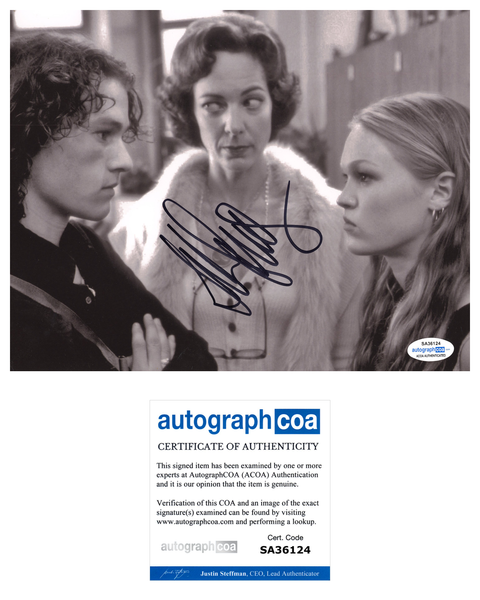 Allison Janney Signed Autographed 8x10 Photo 10 Things I Hate About You ACOA COA