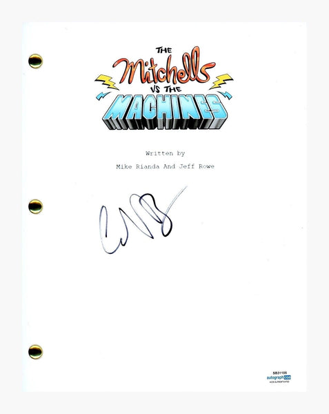 Conan O'Brien Signed The Mitchells vs the Machines Movie Script ACOA COA