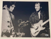 James Burton Elvis Signed 11x14 Photo Elvis Presley TCB Guitarist Beckett COA