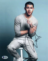 Nick Jonas Signed Autographed 8x10 Photo Beckett BAS COA