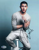 Nick Jonas Signed Autographed 8x10 Photo Beckett BAS COA