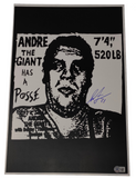 Shepard Fairey Signed Andre the Giant Has a Posse Signed 12x18 Print Beckett COA