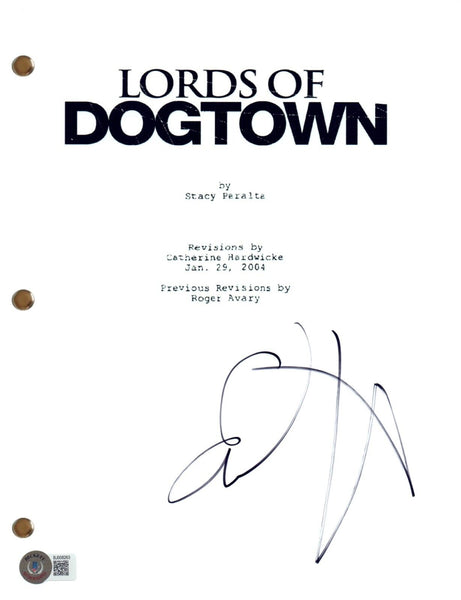 Emile Hirsch Signed Autograph Lords of Dogtown Full Movie Script Beckett COA