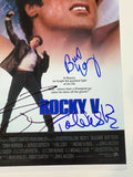 ROCKY V 5 Cast Signed 11x17 Poster Sylvester Stallone Shire Young BECKETT COA