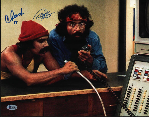 Cheech Marin & Tommy Chong Signed Autograph 11x14 Photo Up In Smoke Beckett COA