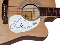Chad Smith Red Hot Chili Peppers Signed Autographed Acoustic Guitar Beckett COA