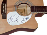 Chad Smith Red Hot Chili Peppers Signed Autographed Acoustic Guitar Beckett COA
