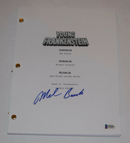 Mel Brooks Signed Autographed YOUNG FRANKENSTEIN Full Movie Script BAS COA