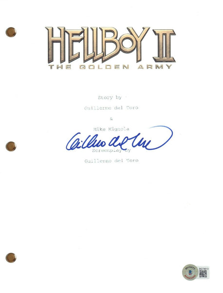 Guillermo Del Toro Signed Autograph Hellboy II 2 Full Movie Script Beckett COA