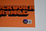 Malcolm McDowell Signed A Clockwork Orange 11x17 Movie Poster Photo Beckett COA