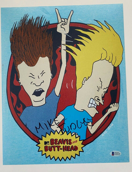 Mike Judge Signed Autographed 11x14 Photo Beavis and Butt-Head Beckett BAS COA
