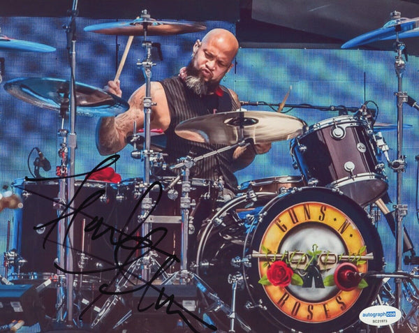 Frank Ferrer Guns 'N Roses Signed Autograph 8x10 Photo Drummer ACOA COA