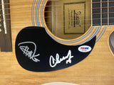 Cheech & Chong Signed Full Size Acoustic Guitar Tommy Up In Smoke Marin PSA COA