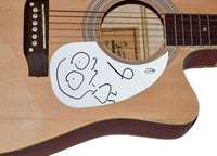 Moby Signed Autographed Acoustic Guitar with Hand Drawn Sketch ACOA COA