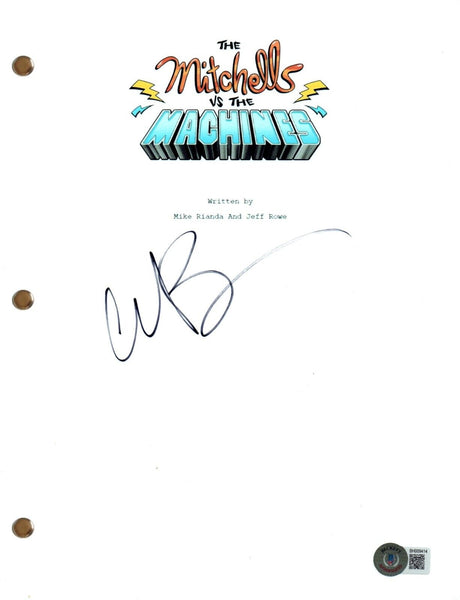 Conan O'Brien Signed Autograph The Mitchells vs the Machines Movie Script BAS