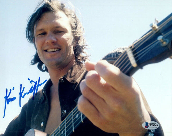 Kris Kristofferson Signed 8x10 Photo The Highwaymen A Star Is Born Beckett COA