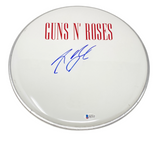 Steven Adler Signed Autographed 12" Drumhead Guns N Roses Drummer Beckett COA