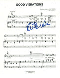David Marks Signed Autograph The Beach Boys GOOD VIBRATIONS Sheet Music Page COA