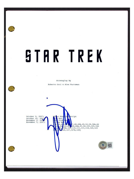 Zachary Quinto Signed Autographed Star Trek Movie Script Screenplay Beckett COA