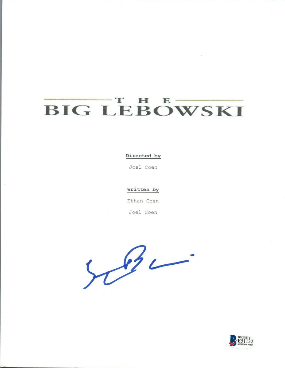 Steve Buscemi Signed Autographed THE BIG LEBOWSKI Movie Script Beckett ...