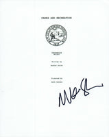 Mike Schurr Signed Autographed PARKS AND RECREATION Canvassing Script COA VD