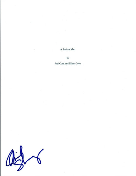 Michael Stuhlbarg Signed Autographed A SERIOUS MAN Full Movie Script COA