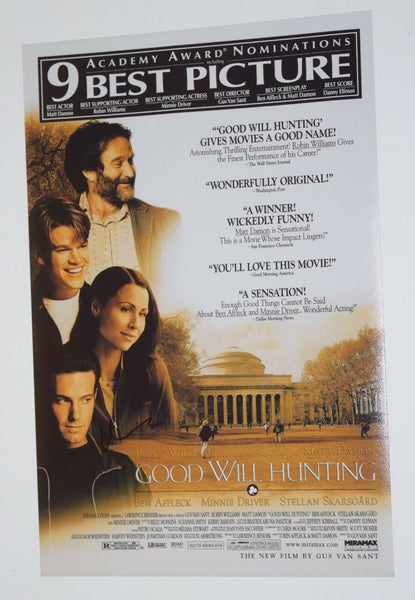 Matt Damon Signed Autographed GOOD WILL HUNTING 12x18 Movie Poster Photo COA