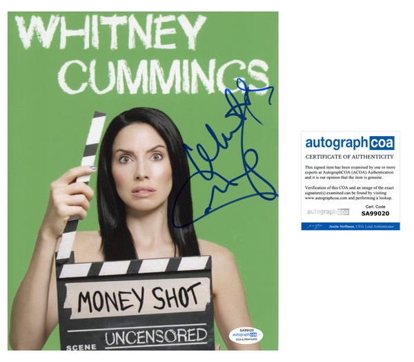 Whitney Cummings Signed Autographed 8x10 Photo Actress Comedian ACOA COA